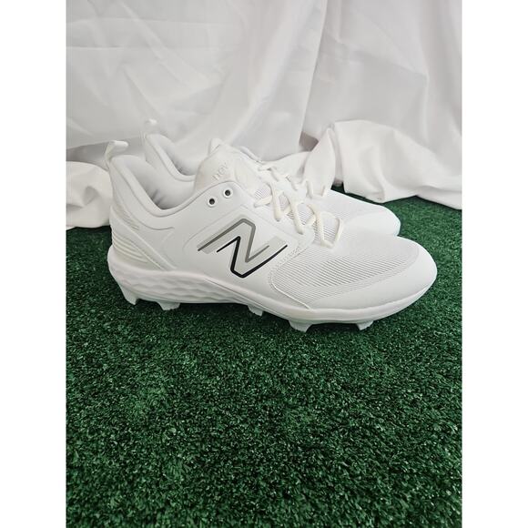 New Balance Men's Fresh Foam 3000 V6 Molded Baseball Cleats White Size 16 - Picture 1 of 10